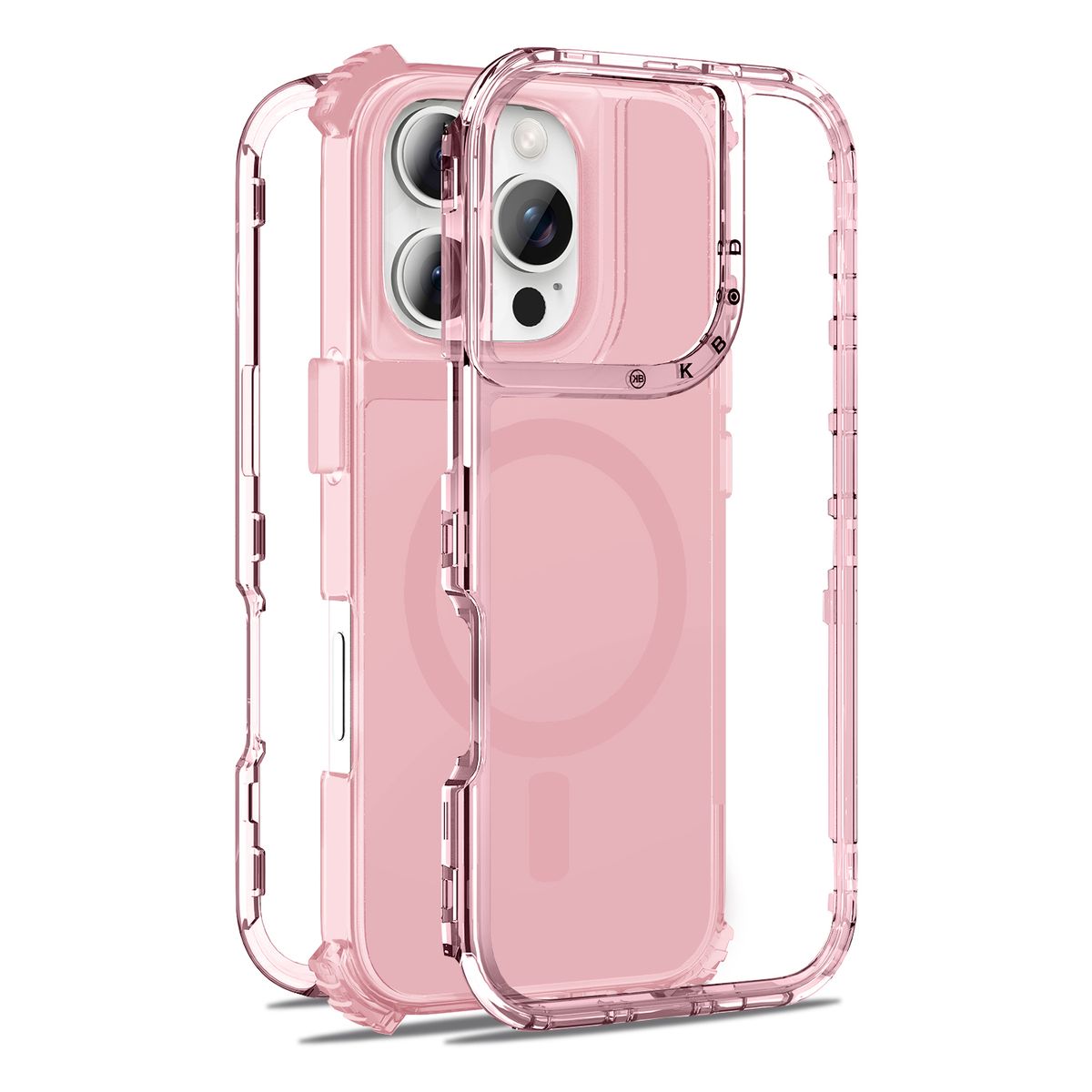 KBOD - Carcasa 360 de 3 Piezas Kbod Urban Play Magnetic Para iPhone 16 Pro Rosa