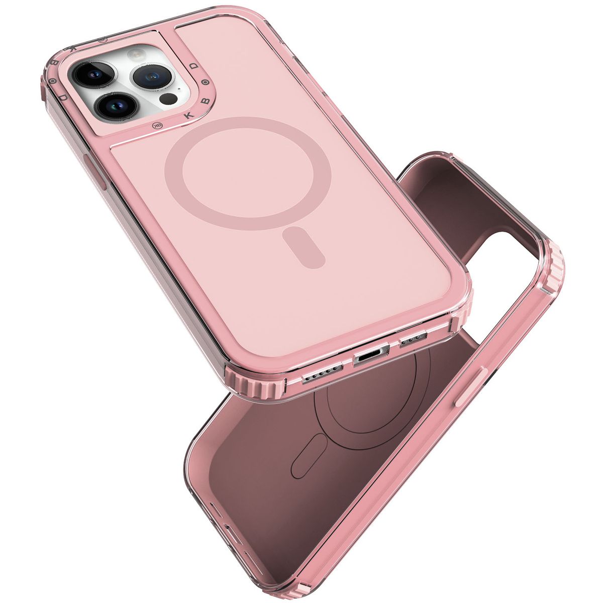 KBOD - Carcasa 360 de 3 Piezas Kbod Urban Play Magnetic Para iPhone 16 Pro Rosa