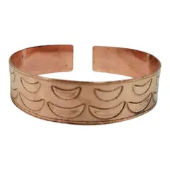 GENERICO - Pulsera Terapia Artrisis Dolor Cobre Ancho 1,5 cm Chilena + Bolsa