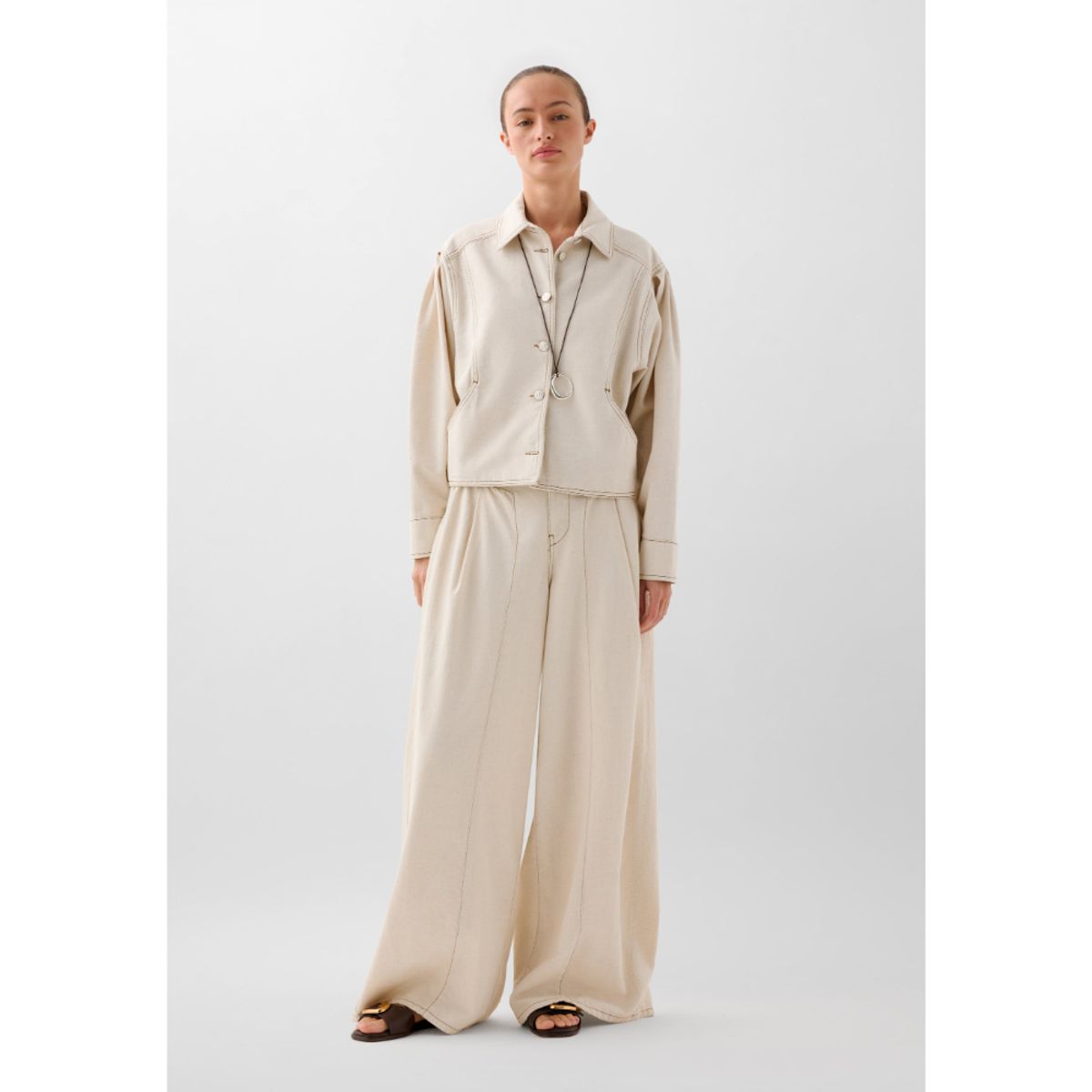 SCALPERS - PANTALON DENIM COSTURA