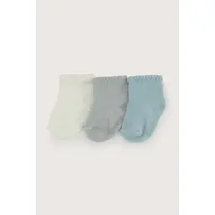 OPALINE - Pack de 3 calcetines azules de bebe 41119