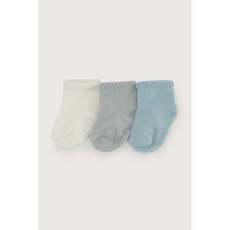 OPALINE - Pack de 3 calcetines azules de bebe 41119