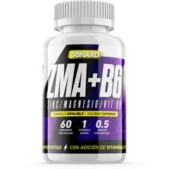 GOHARD - ZMA + B6 - (Zinc, Magnesio, Vitamina B6) - 60 Cápsula