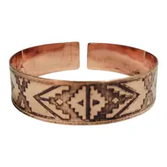 GENERICO - Pulsera Terapia Artrisis Dolor Cobre Ancho 1,5 cm Chilena + Bolsa