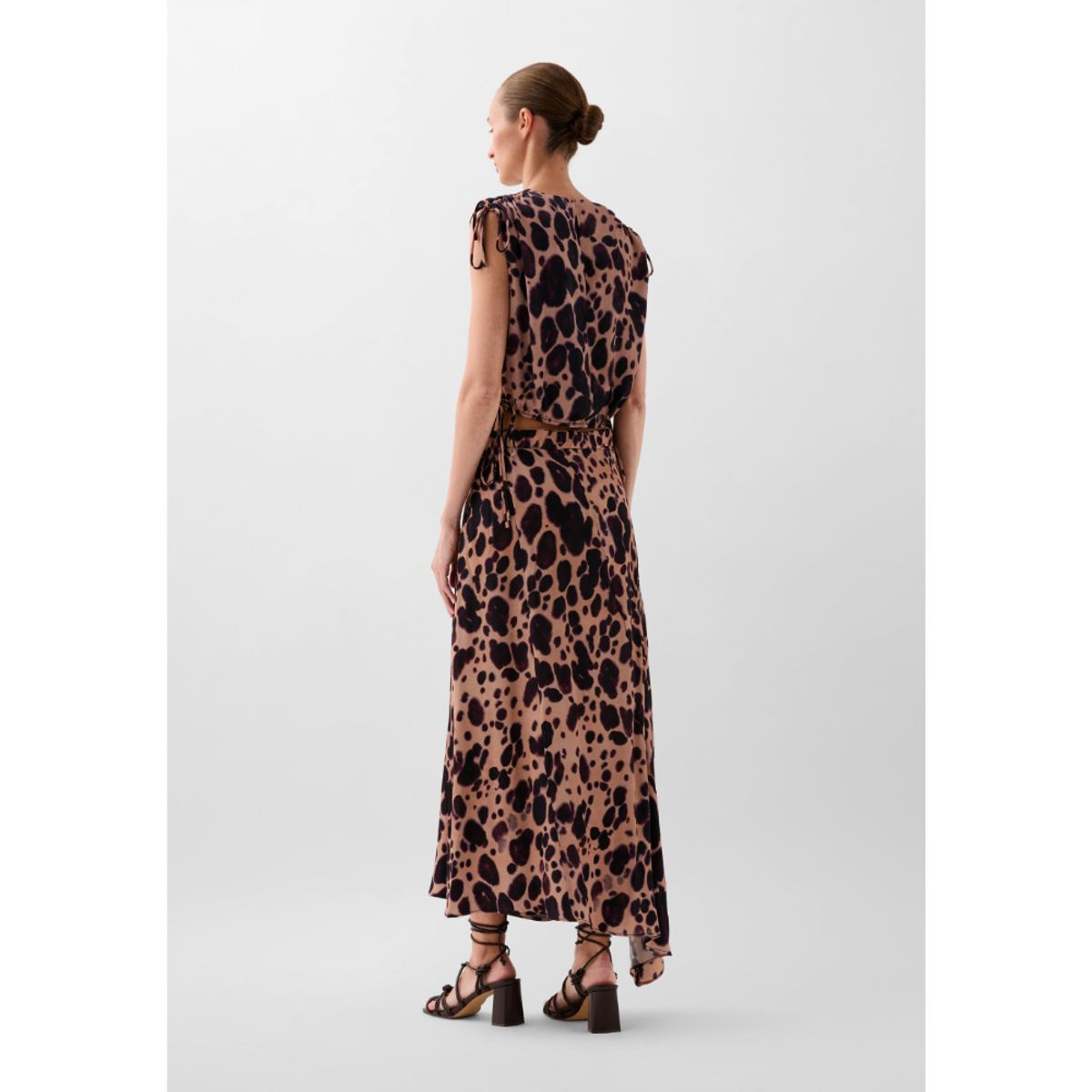 SCALPERS - FALDA MIDI ANIMAL PRINT