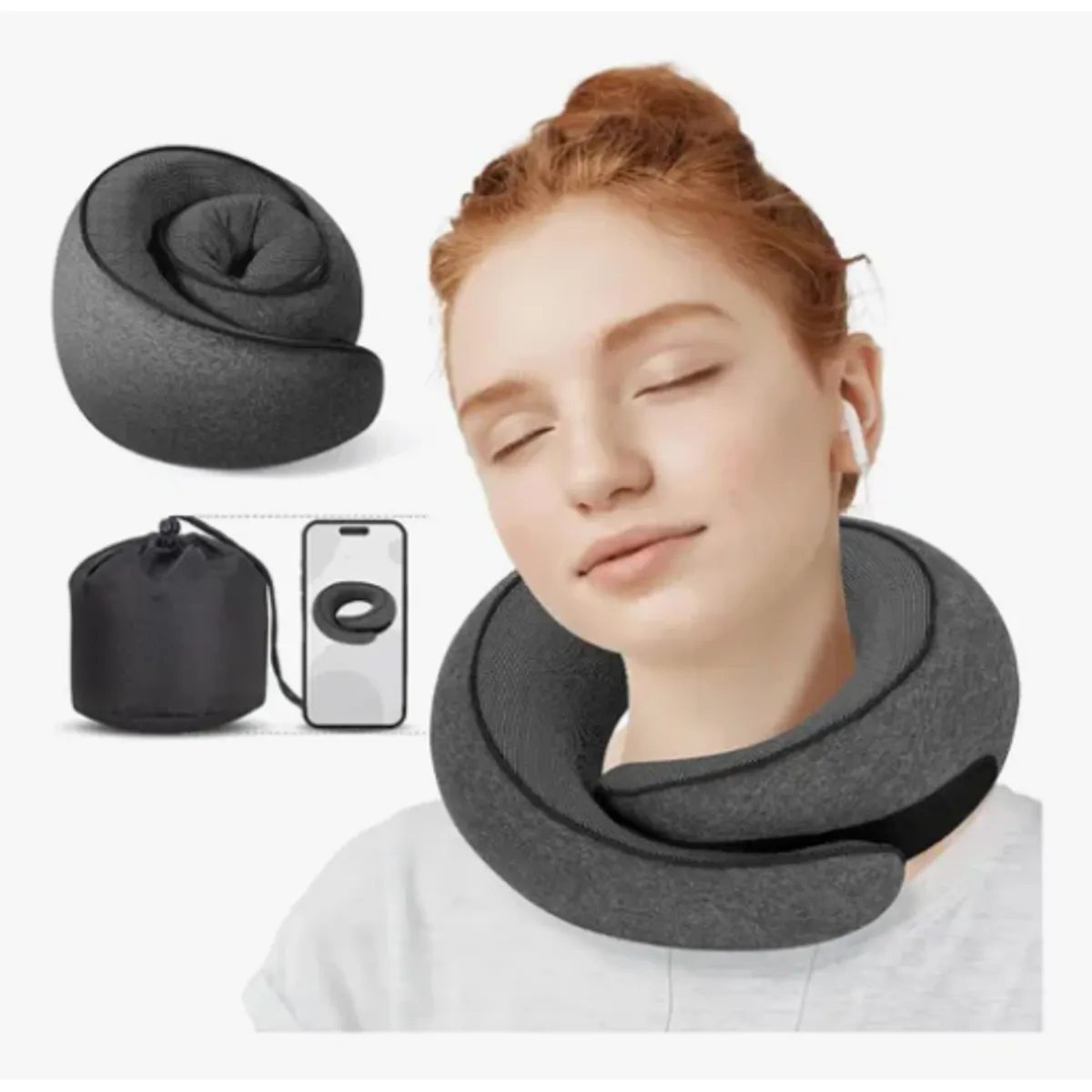 GENERICO - Almohada De Cuello Relajante Para Viaje Cojín Soporte Cómodo