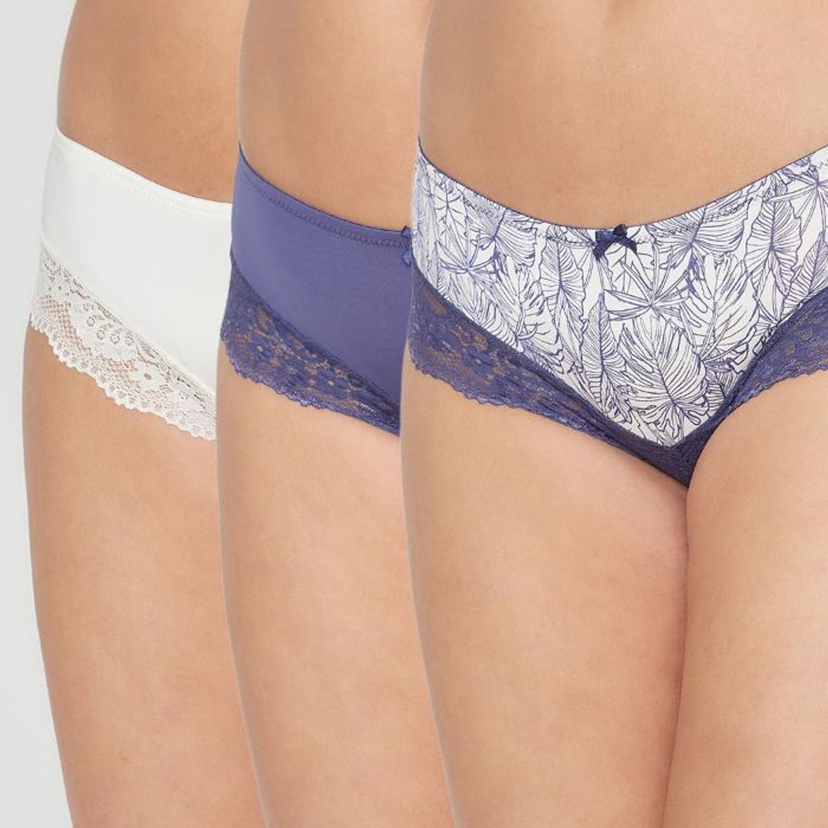 KAYSER - Pack 3X Pantaleta Microfibra P314.15-AZU6 Kayser