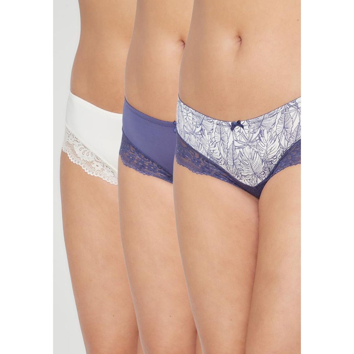 KAYSER - Pack 3X Pantaleta Microfibra P314.15-AZU6 Kayser