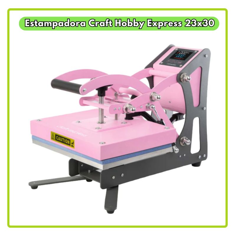 GENERICO - Estampadora Craft Hobby Express 23x30 ROSADA