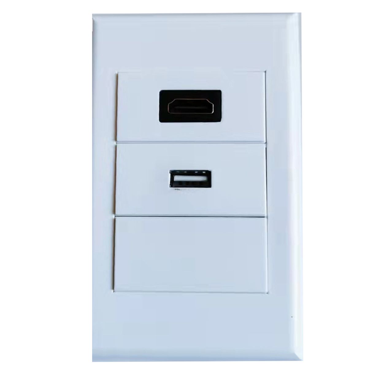 GENERICO - PLACA A MURO HDMI Y USB 20 TIPO COPLA.