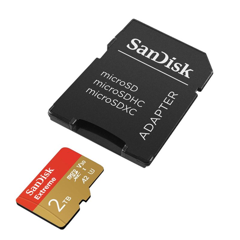 SANDISK - Memoria Micro Sd Sandisk Extreme 2 Tb 240mb/s U3 A2 V30 4k UHD