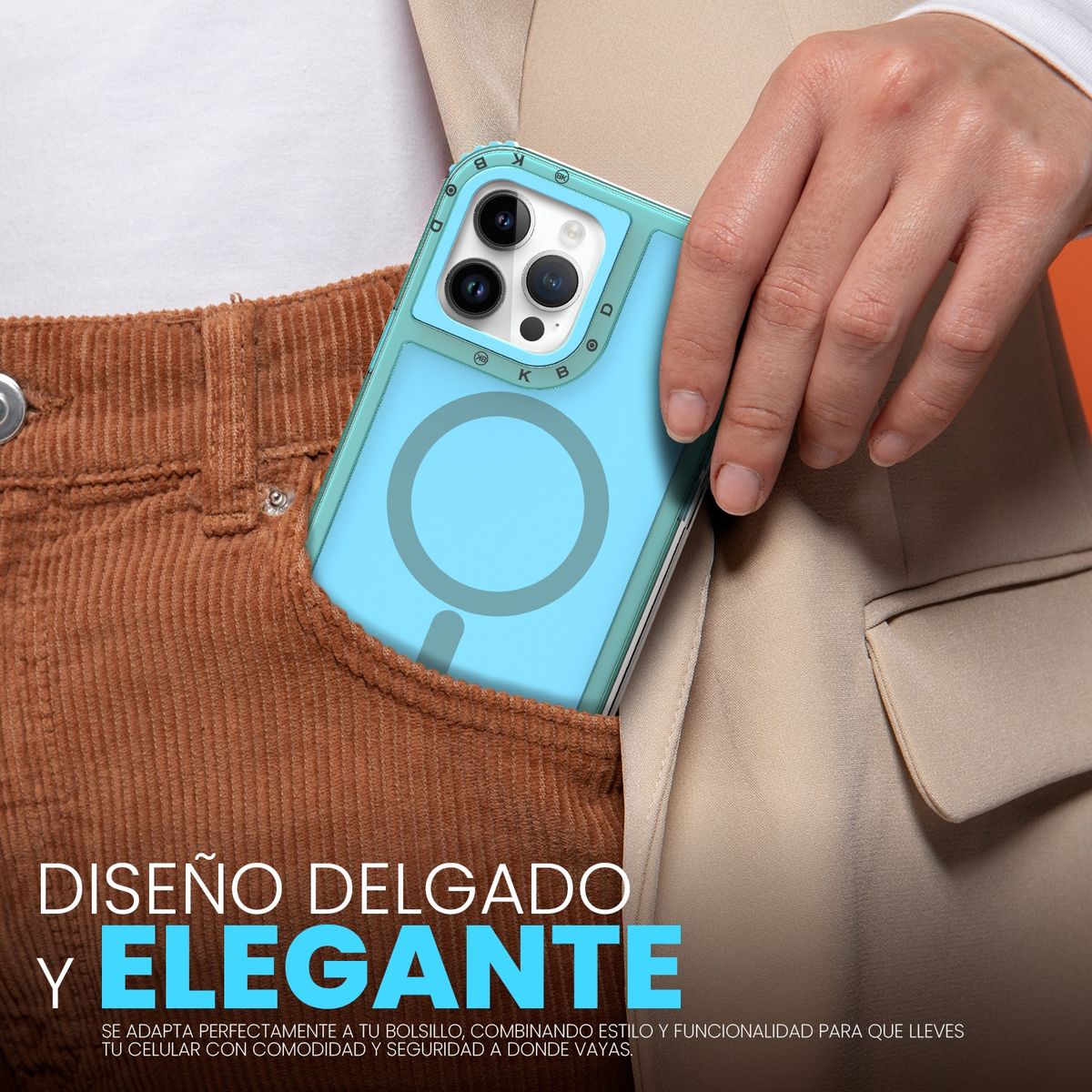 KBOD - Carcasa 360 de 3 Piezas Kbod Urban Play Magnetic Para iPhone 16 Pro Verde