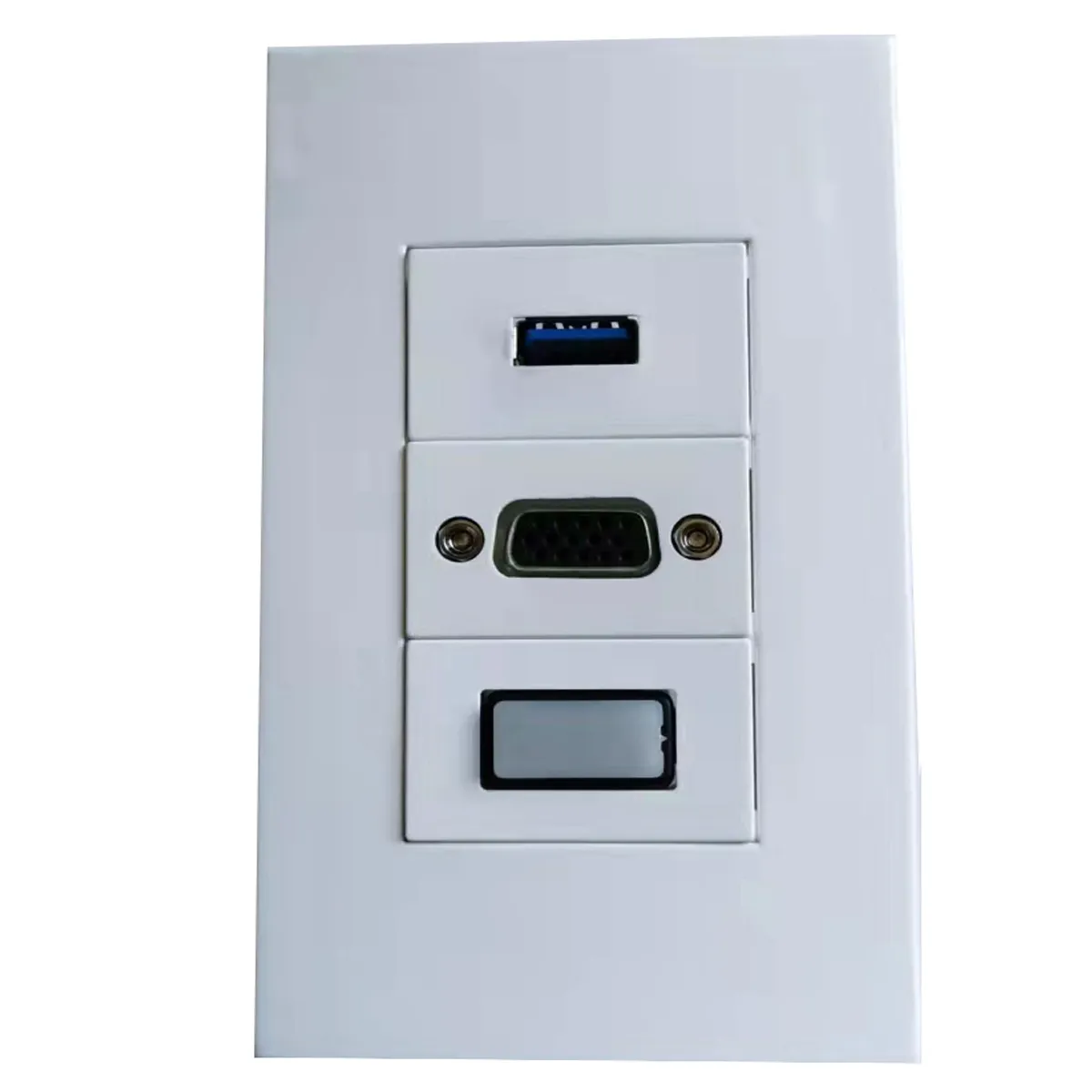 GENERICO - PLACA A MURO HDMI, USB 3.0 Y VGA. TIPO COPLA