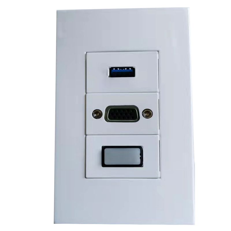 GENERICO - PLACA A MURO HDMI, USB 3.0 Y VGA. TIPO COPLA