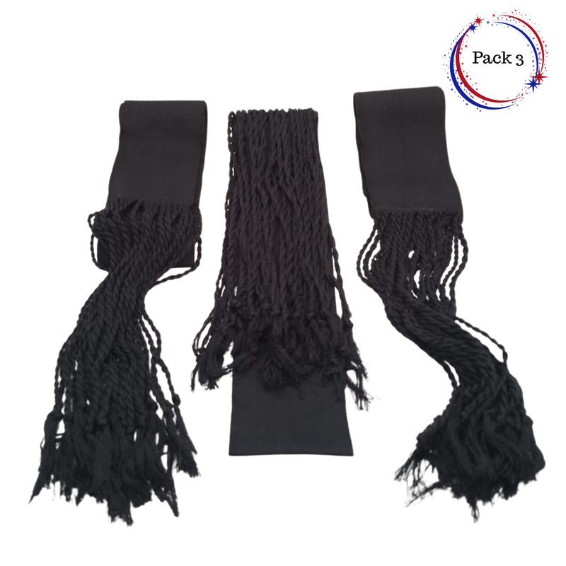 EKOL TACTICA MILITAR - Pack 3 Fajas Traje Huaso Colores Fiestas Patrias Viva Chile 8x200cm