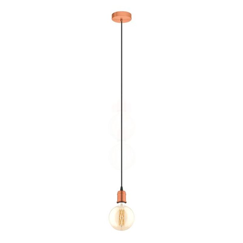 EGLO - Lámpara Colgante Yorth Cobre Envejecido  E27 1x60w Cod.32539