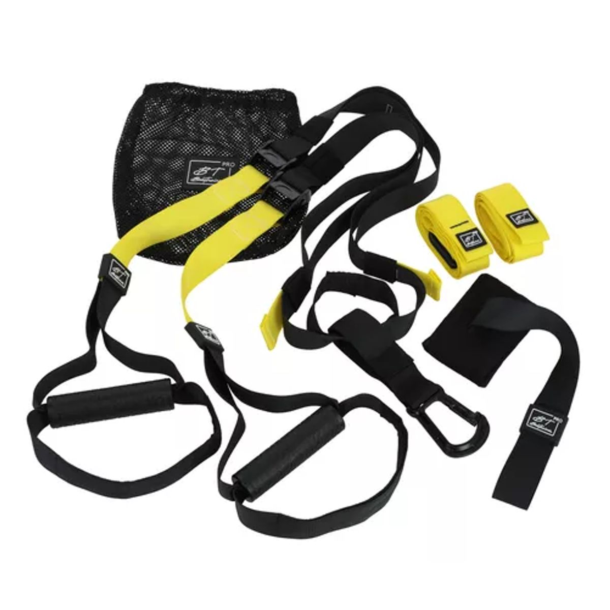 GENERICO - Set de bandas de suspensión Bodytrainer TRX Pro color negro