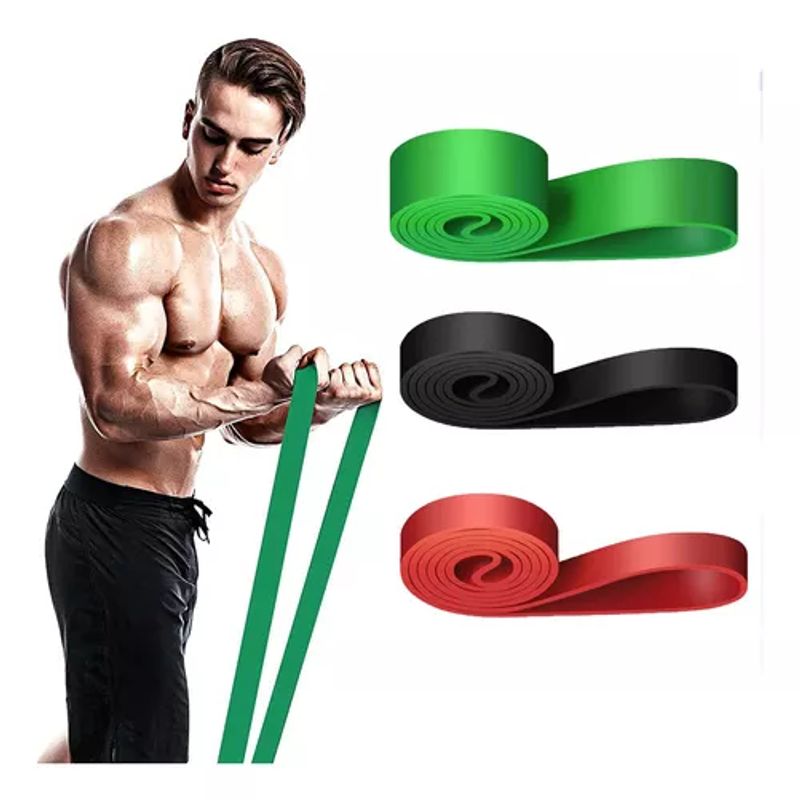 GENERICO - Kit de bandas elásticas de resistencia pull up CrossFit 3 piezas
