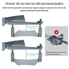 GENERICO - Soporte Starlink Mini Barra Porta Equipaje Aleación Aluminio