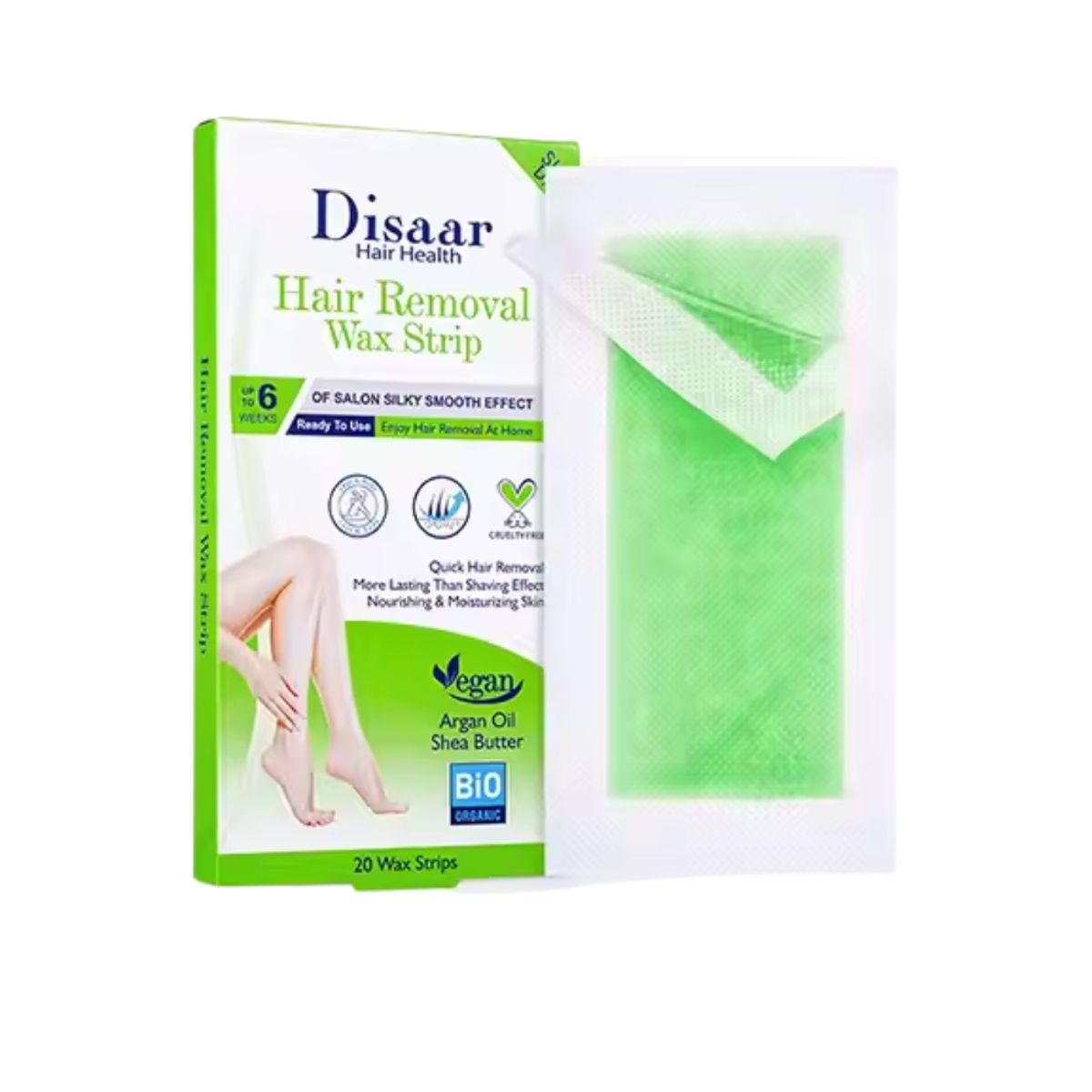 DISAAR - Banda Depilatorias Aceite De Argán Y Karité -vegano