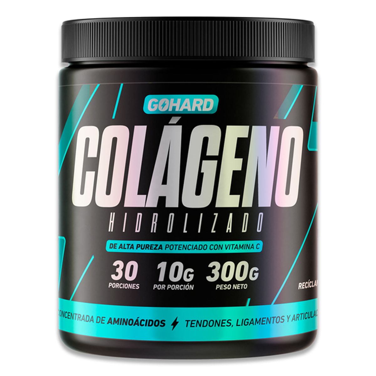GOHARD - Colageno Hidrolizado + Vitamina C - Gohard - 300gr Sabor Sin Sabor