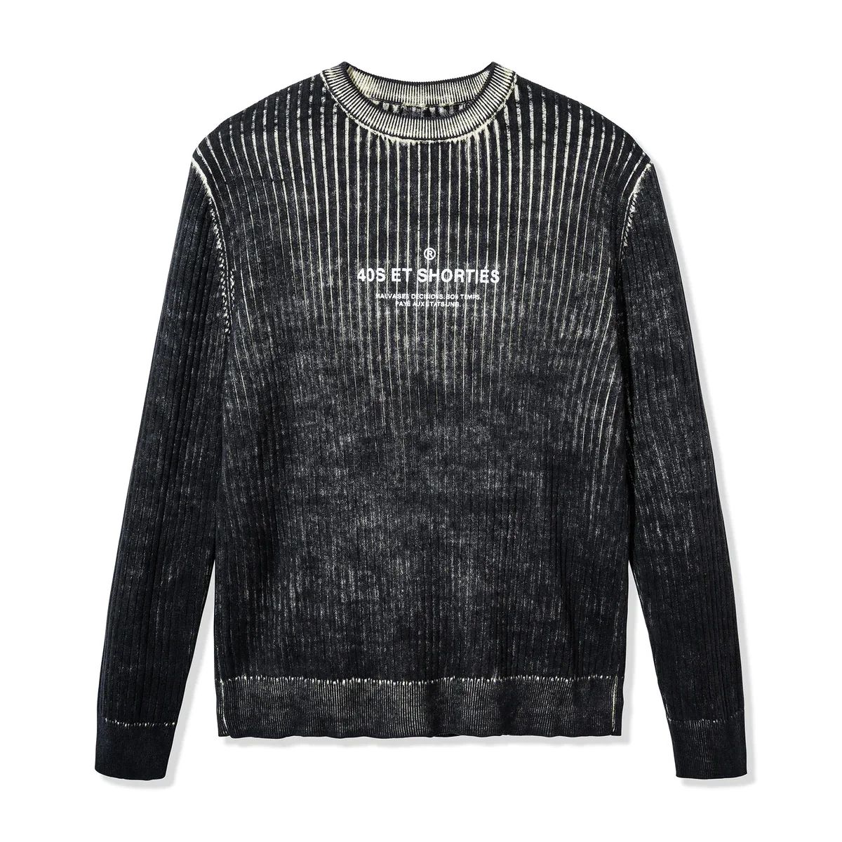 40S & SHORTIES - CHALECO 40S & SHORTIES FADING SWEATER BLACK