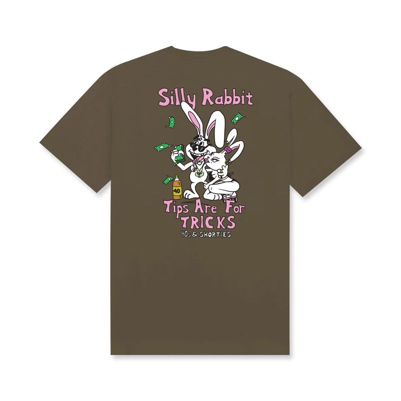 40S & SHORTIES - POLERA  40S & SHORTIES TRICKS TEE PRAIRIE DUST - XXXL