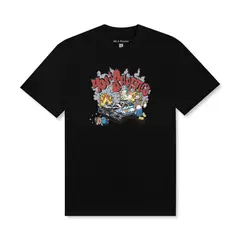 40S & SHORTIES - Polera negra hombre algodón