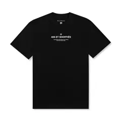 40S & SHORTIES - POLERA FRENCH GENERAL LOGO TEE BLACK