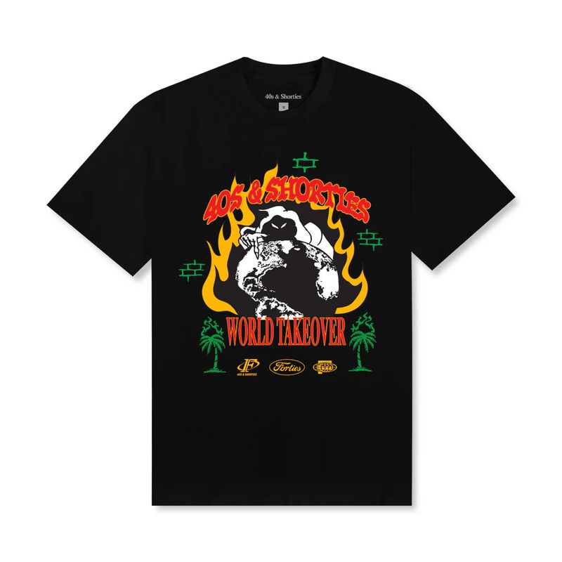 40S & SHORTIES - POLERA 40S & SHORTIES REAPER TEE BLACK