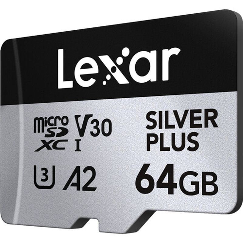 LEXAR - Memoria Lexar Silver Plus Micro Sdxc 64gb V30 A2 4k Uhd