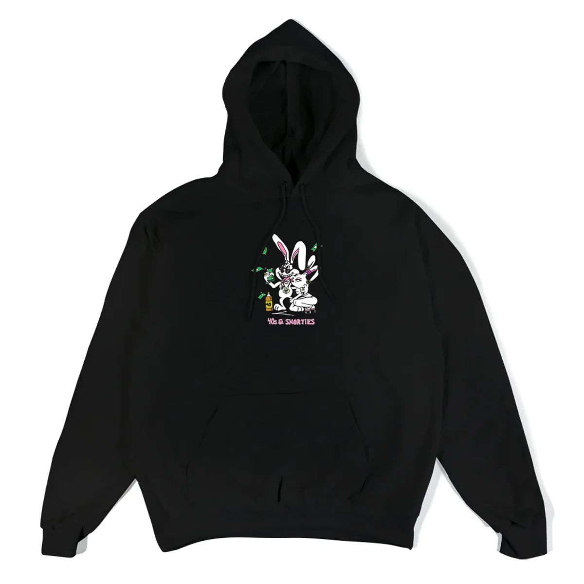 40S & SHORTIES - POLERON 40S & SHORTIES TRICKS HOODIE BLACK