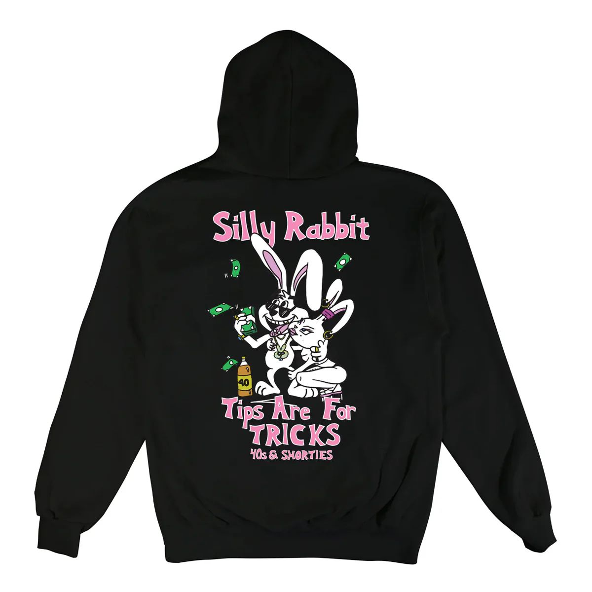 40S & SHORTIES - POLERON 40S & SHORTIES TRICKS HOODIE BLACK
