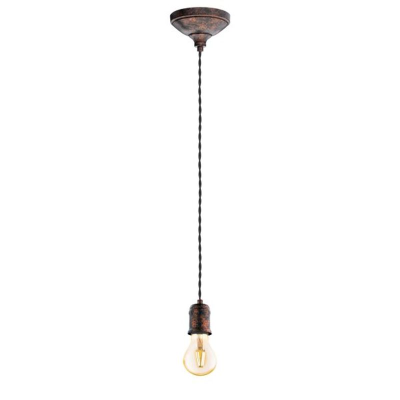 EGLO - Lámpara Colgante Yorth Cobre Dm125 E27 1x60w Cod32535
