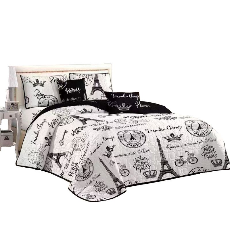 GENERICO - Cubrecama Quilt De Verano 2 Plazas + 2 Funda Medida 230x250cm