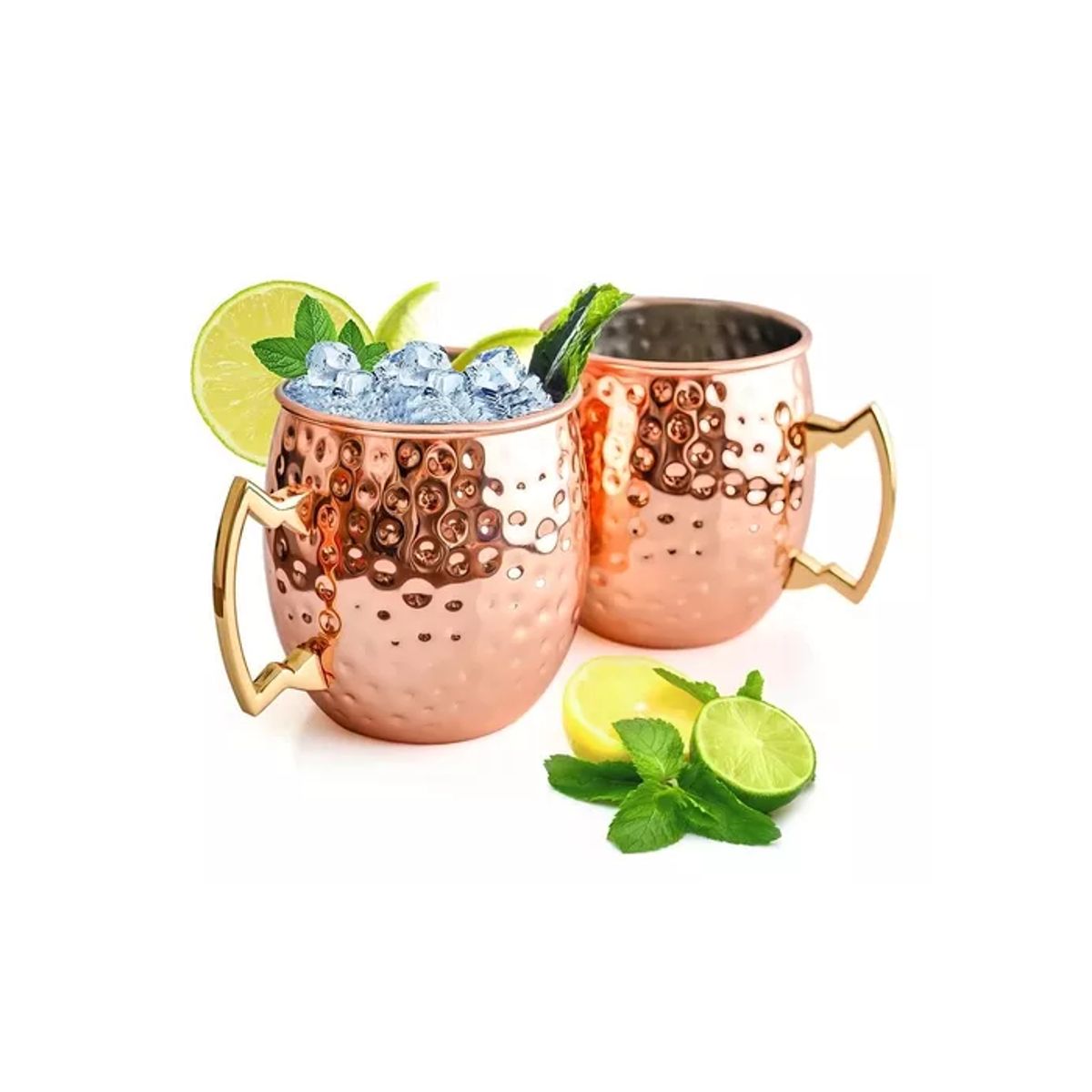 GENERICO - Pack de 2 mugs de cobre para tragos Moscow Mule y mojito