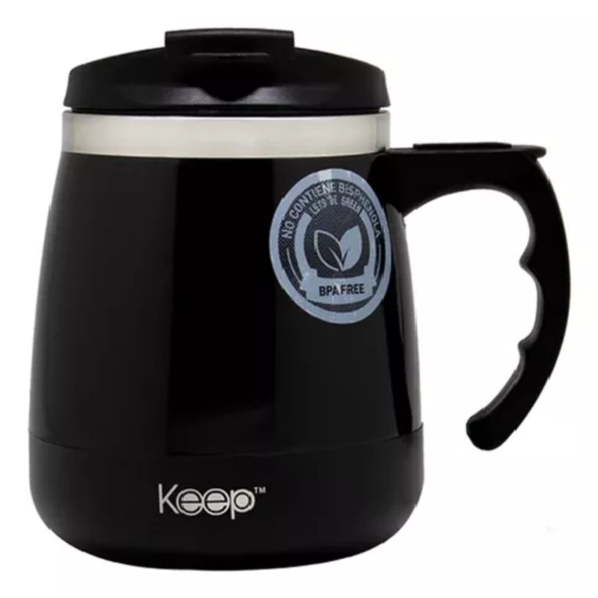 GENERICO - Taza térmica Keep Indoor lisa varios colores 400 ml