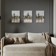 DEKAM DISEÑO - CUADRO TRIPTICO EDIFICIOS 30X40 CU CMS