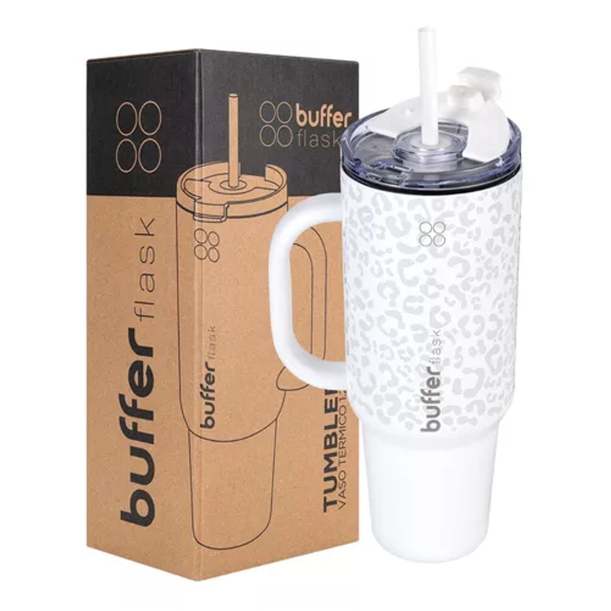 GENERICO - Vaso térmico mug Buffer 12 L acero inoxidable frío y calor