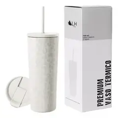 GENERICO - Vaso térmico mug LH 700 lt acero inoxidable color blanco