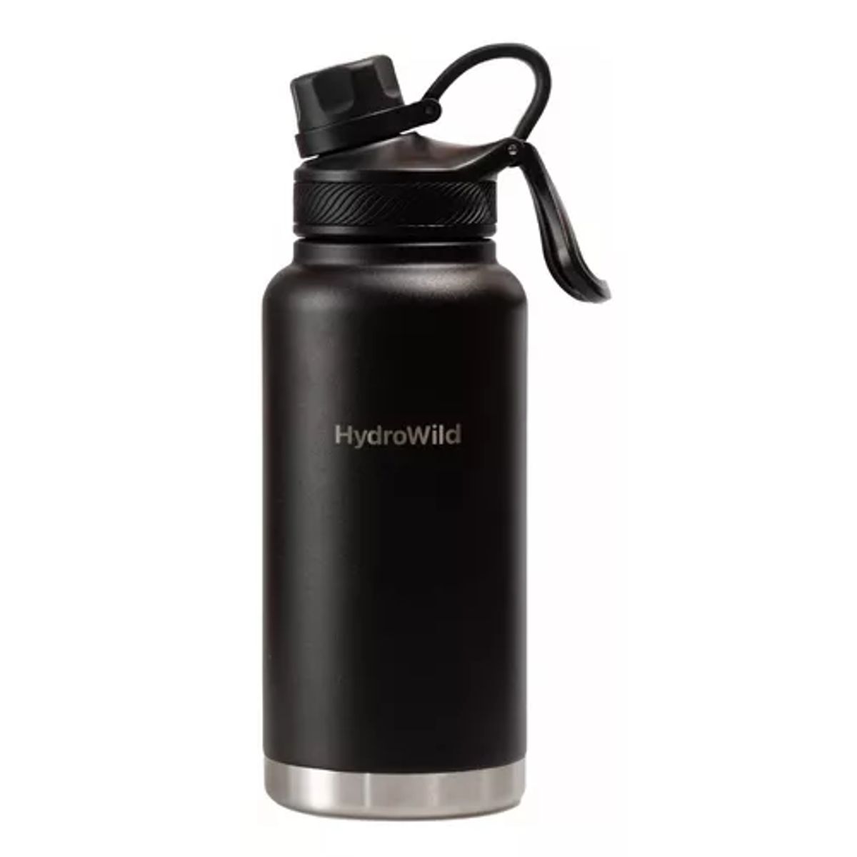 GENERICO - Botella térmica de 1 litro inoxidable Hydrowild 1000 ml  color negro