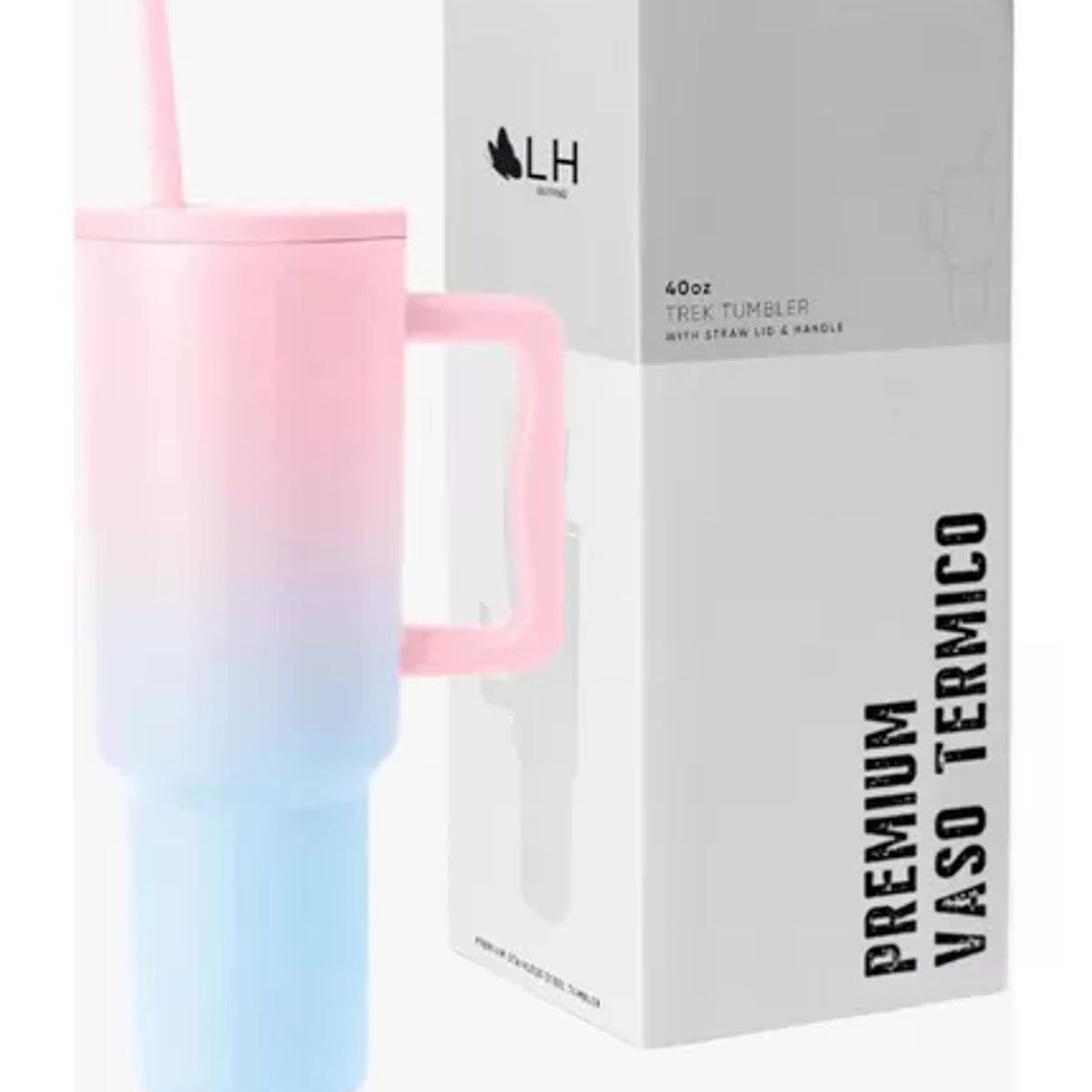 GENERICO - Vaso térmico mug 1200 lt acero inoxidable pink blue