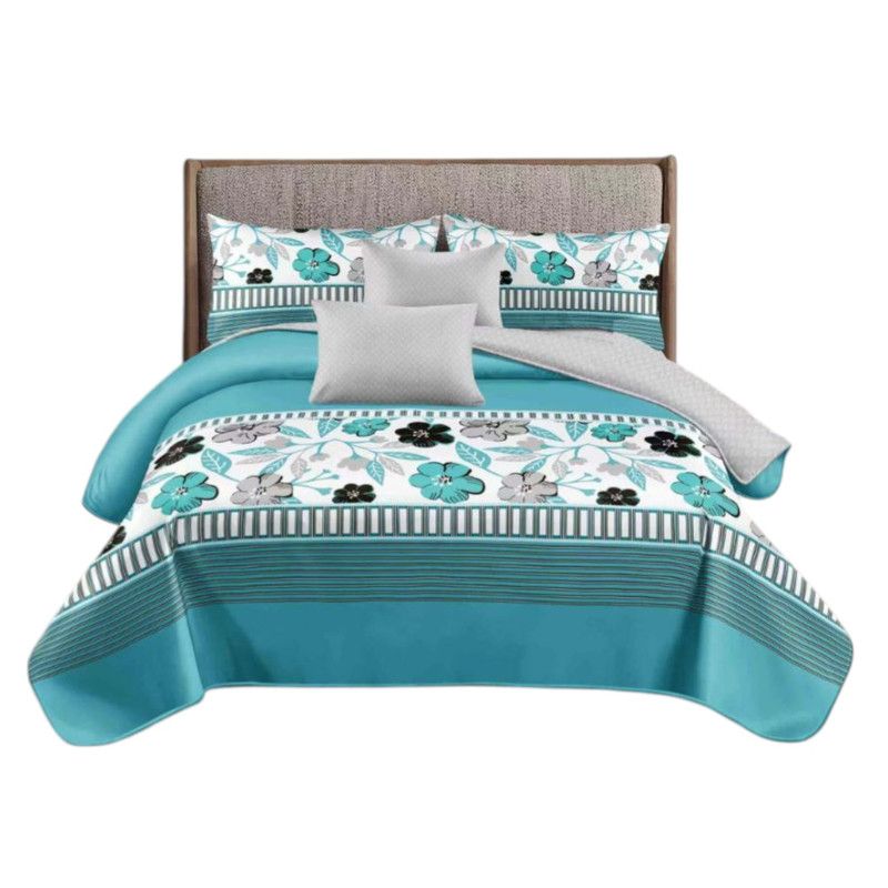 GENERICO - Cubrecama Quilt De Verano 2 Plazas + 2 Funda Medida 230x250cm