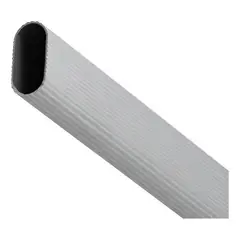 DVP - Barra Closet Ovalada 3mts Aluminio
