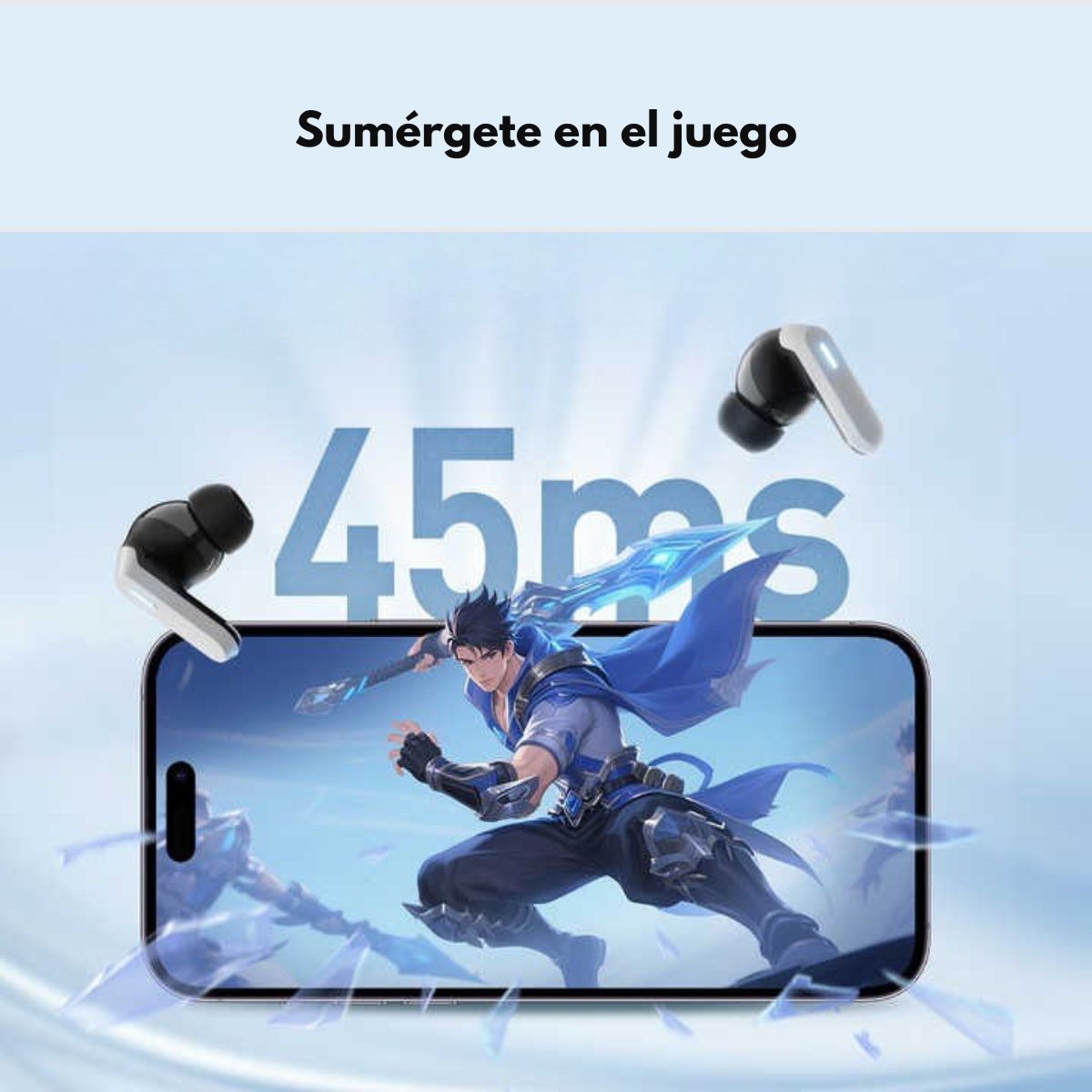 LANGSDOM - Audífonos Gamer Bluetooth TWS Luces LED Baja Latencia TG16