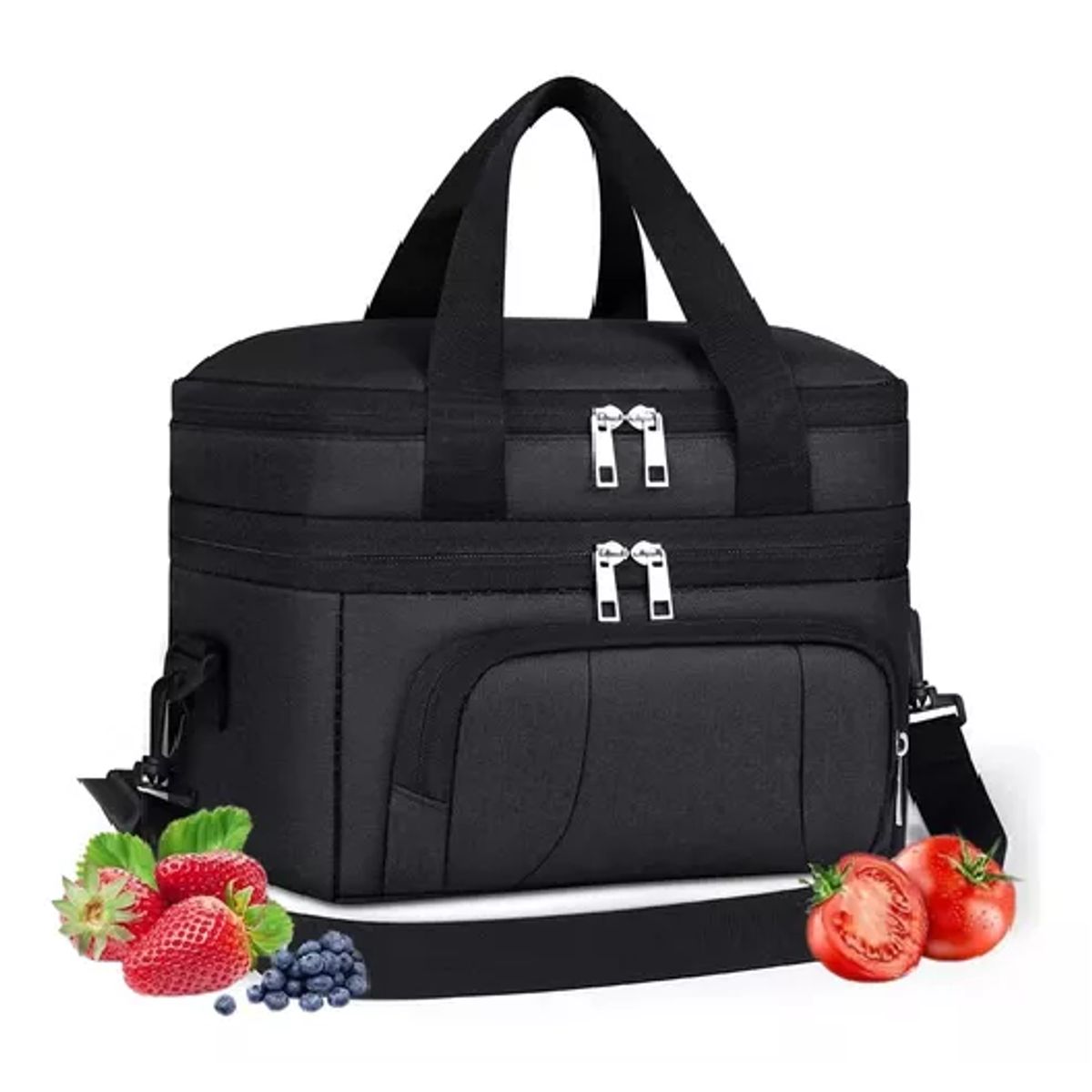 GENERICO - Lonchera escolar impermeable 10 L gran capacidad y bandolera