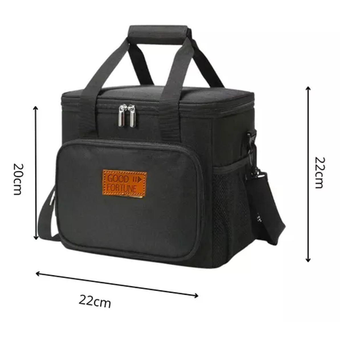 GENERICO - Bolso lonchera térmica para almuerzo color gris