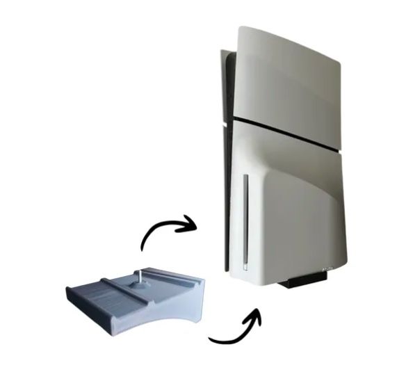 ATLAS Soporte De Pared Para Playstation 5 Slim Version Con Disco.