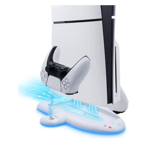 ATLAS Base Soporte Para Ps5 Slim Estacion De Carga Luces