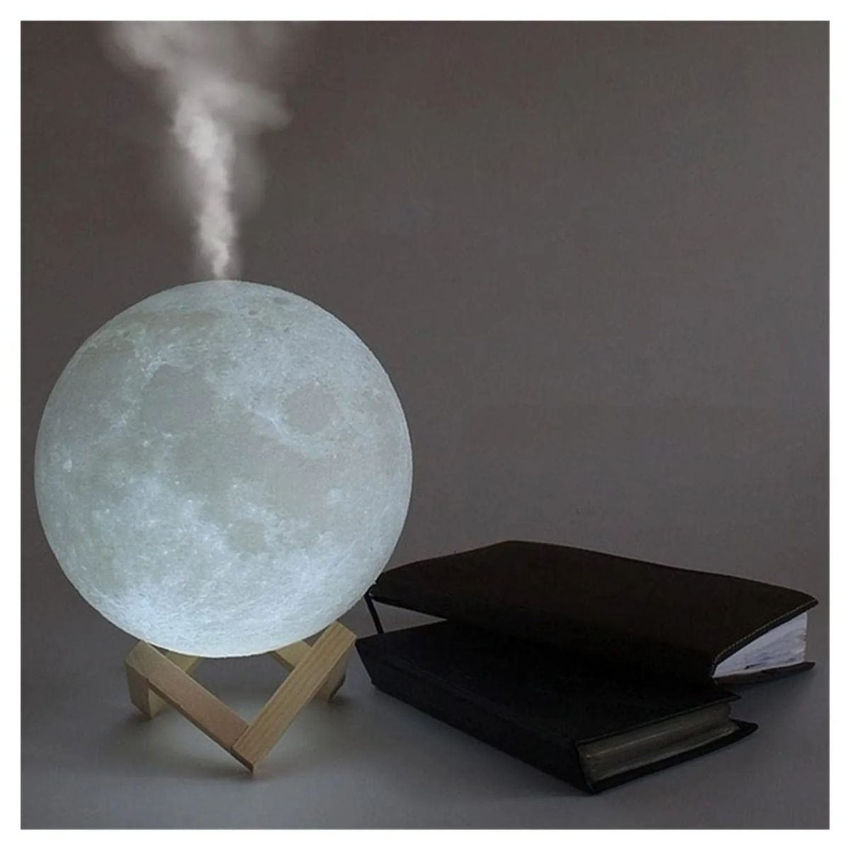 LAMPARA HUMIFICADORA CON FORMA DE LUNA  3D, marca GENERICO - Foto 2